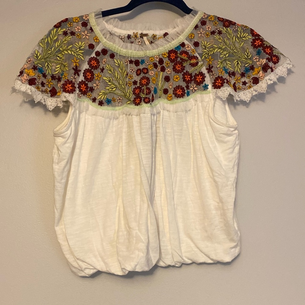 Free People floral blouse